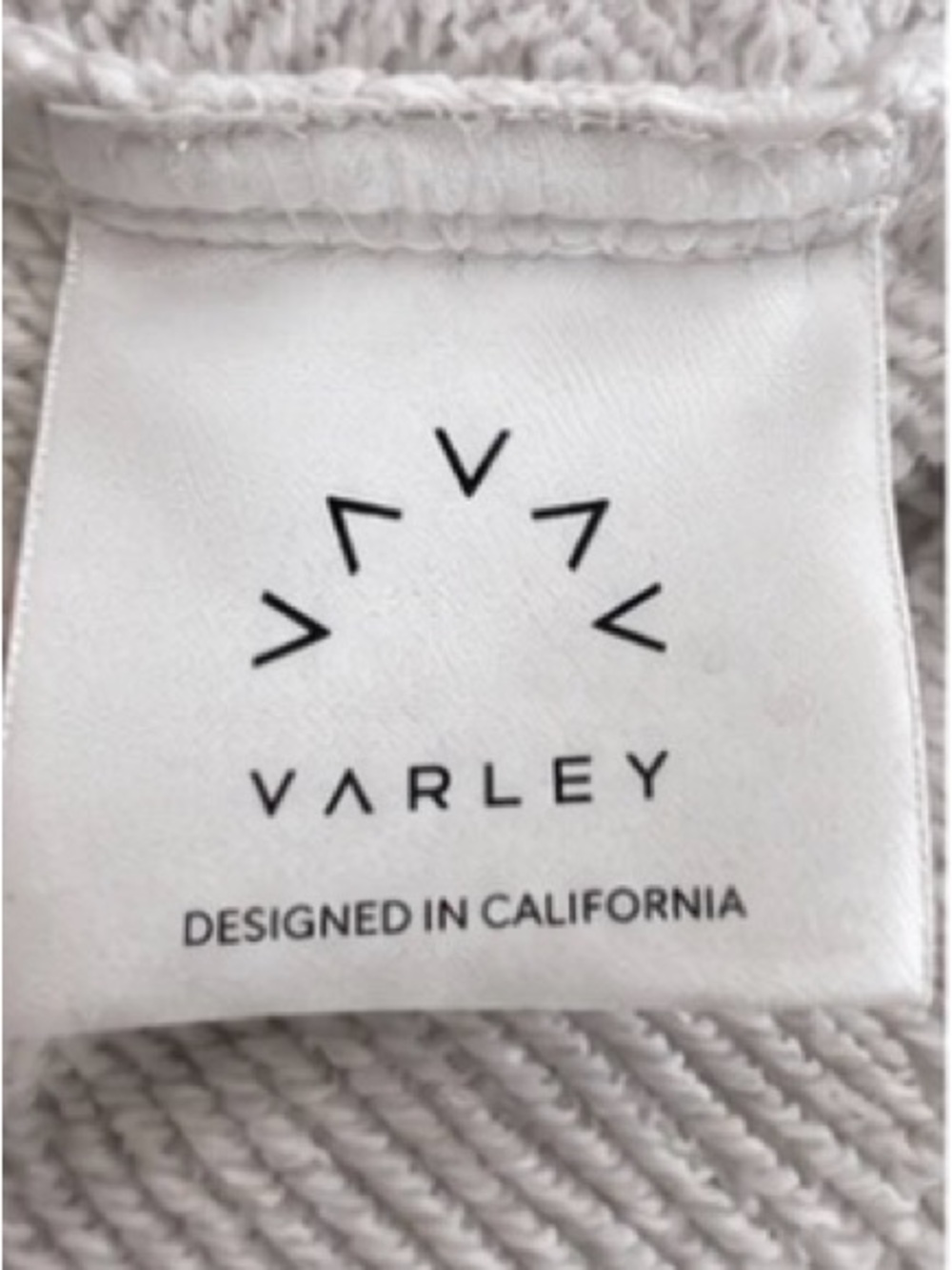 Varley Gray Embroidered Logo Crewneck Sweatshirt Size M - Picture 5 of 7
